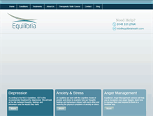 Tablet Screenshot of equilibriahealth.com